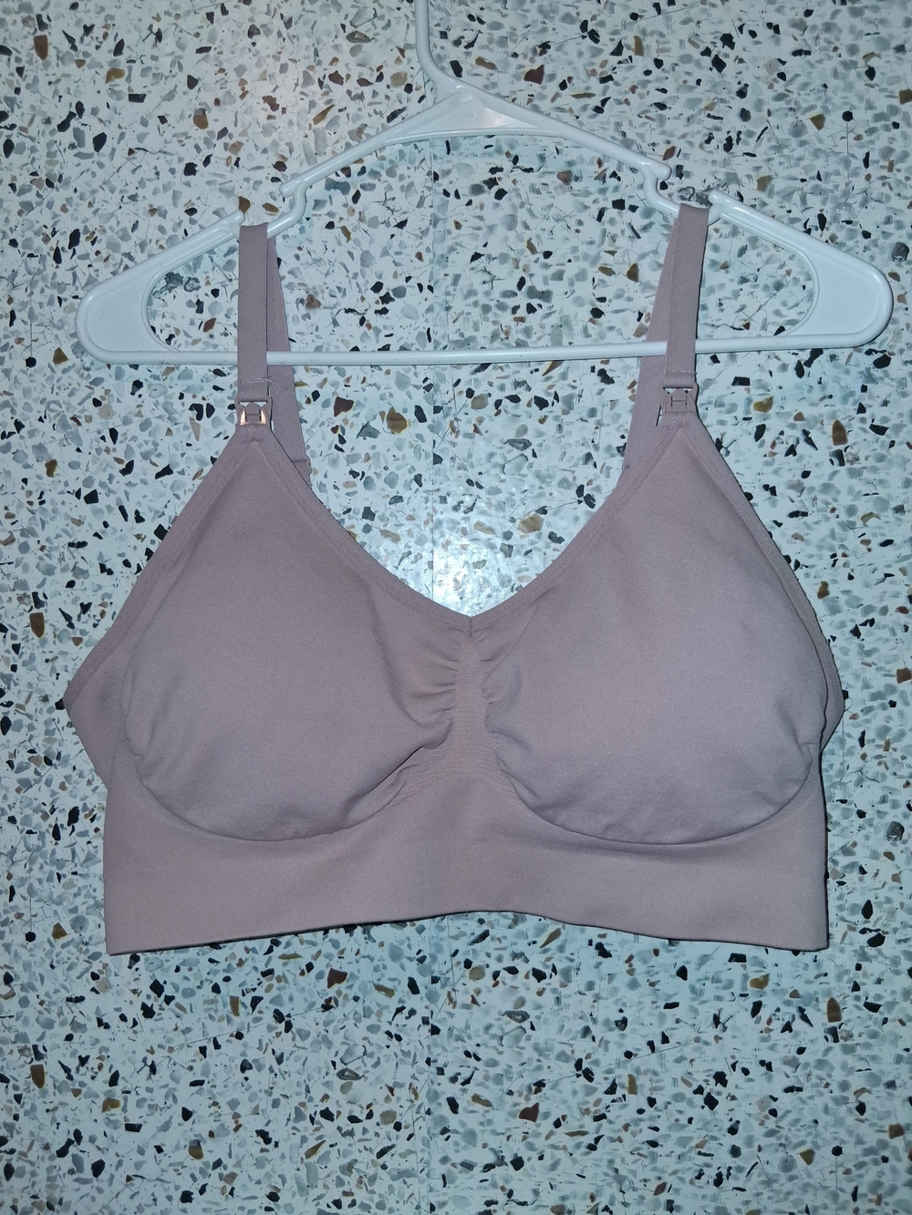 Soma Seamless Nursing Bralette Size 2XL Beige Padded Wireless